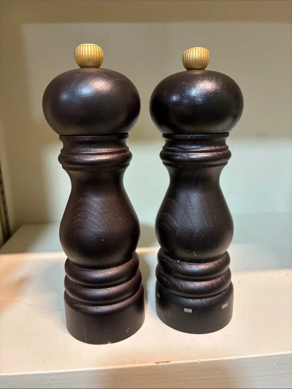 Peugeot Dark Wood Pepper and Salt Mills - Pair